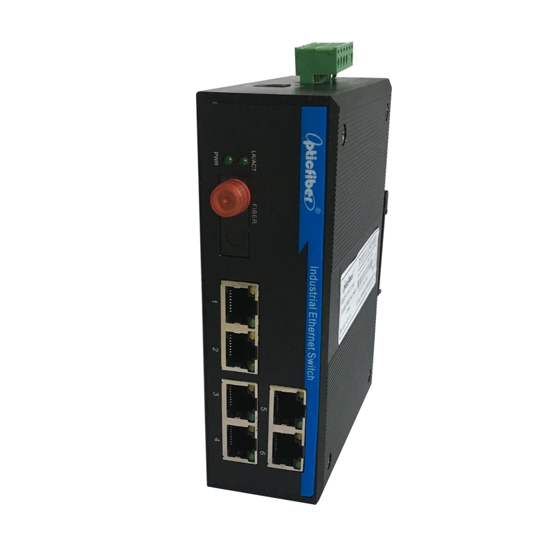 管理型百兆1光6電光纖交換機